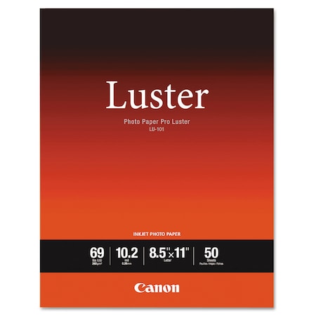 Canon Paper, Lu10, 8-1/2X11, 50Sh, White, PK50 6211B004